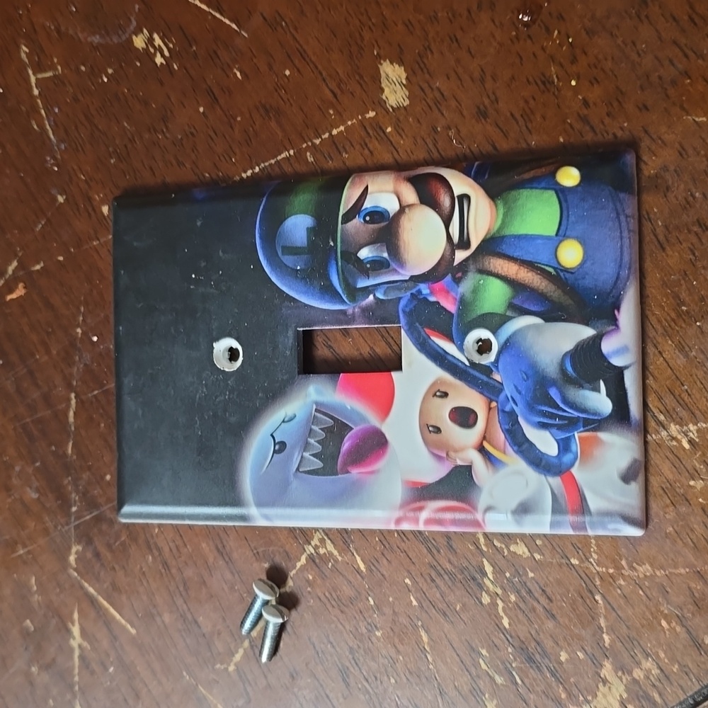 Luigis mansion lightswitch plate cover custom